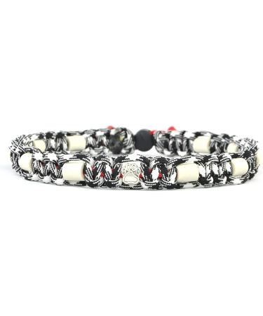 Custom EM Ceramic Collar for Dogs & Cats - Original US Paracord under 20cm in Black & White - Buy Online on SooperMarket.com
