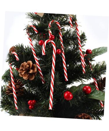 HOLIDYOYO 36 Pcs Christmas Candy Cane Holiday Candy Canes Mini Candy Canes Christmas Tree Candycane PVC. Red - Buy Online on SooperMarket.com
