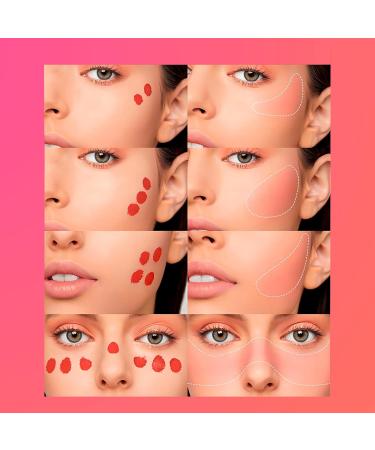 Set of 4 Natural Cream Liquid Blush Highlighter Makeup Sticks - Pink and Red Cheek Tint Collection - Buy Online on SooperMarket.com