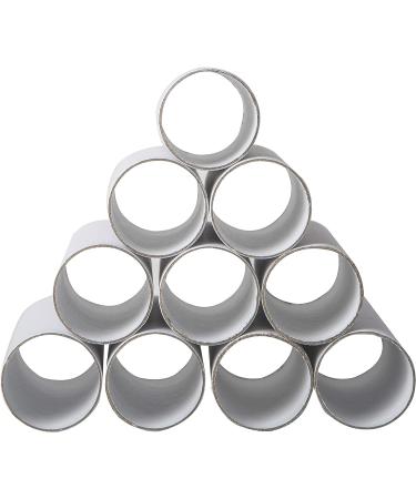30 Pack Round Cardboard Craft Tubes 1.57 x 3.9 Inches - White - Buy Online on SooperMarket.com