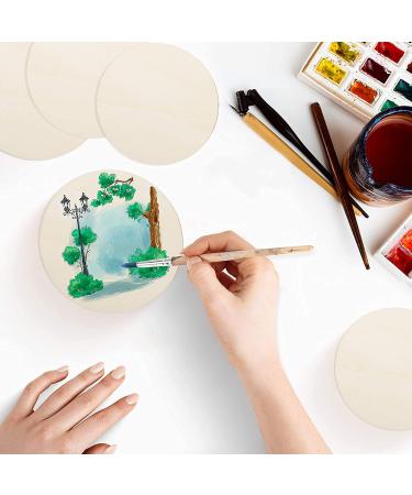 12Pcs 12 Inch Unfinished Wood Circles for Crafts - DIY Wooden Rounds for Door Hanger, Sign, Painting, Christmas Decor - Buy Online on SooperMarket.com