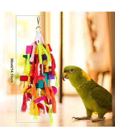 Rypet Parrot Chewing Toys for Conures, Cockatiels & African Grey - Cage Bite Wooden Blocks for Amazon Parrots - Buy Online on SooperMarket.com