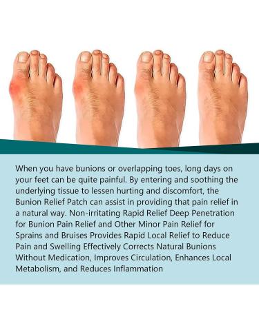 Bunion Relief Fit Patch - Pain Relieving Bunion Corrector Pads (1 Box) - Buy Online on SooperMarket.com