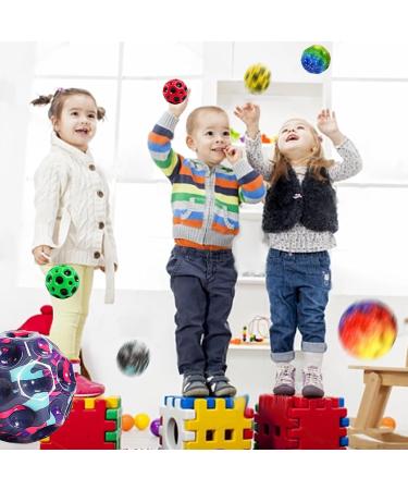 Astro Jump Ball - 3 Multicolored Galaxy Space Moon Balls | 7cm Spruinge Rubber for Kids | Fun Outdoor Stress Relief Toys - Buy Online on SooperMarket.com