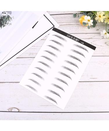 NOLITOY 4 Sheets Pairs 6d Eyebrow Sticker Brow Tatoo Eyebrow Makeup Tools Eyebrow Stickers 3 Proof - Buy Online on SooperMarket.com