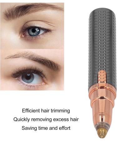 Buy Electric Eyebrow Hair Remover & Facial Hair Trimmer for Women - Painless & Portable with LED Light - Perfect for Lips & Nose (Black - Buy Online on SooperMarket.com