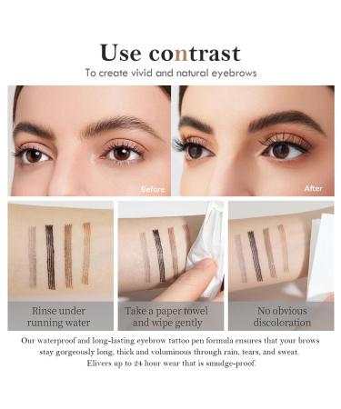 Buy Light Brown Eyebrow Pen - Microblading Smudge-Proof Pencil | Waterproof & Long-Lasting by Aaiffey - Buy Online on SooperMarket.com