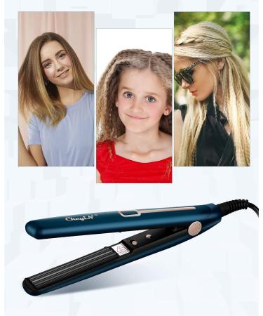CkeyiN Mini Hair Crimping Iron - Portable Ceramic Curling Iron 180 Temperature for Stunning Waves & Curls - International Shipping Available - Buy Online on SooperMarket.com