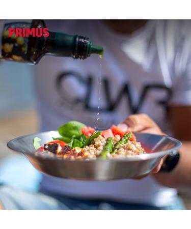 Primus CampFire Serving Kit: Stainless Steel Plates, Bowl, and Silicone Lid for Camping - Buy Online on SooperMarket.com