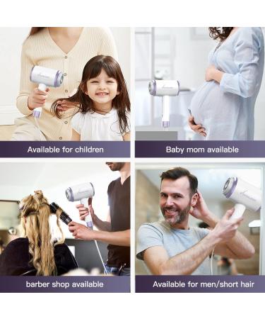Ionic Hair Dryer - Professional 1600W Negative Ions Blow Dryer for Fast Drying & Damage-Free Hair | Low Noise Perfect for Home & Travel - Buy Online on SooperMarket.com