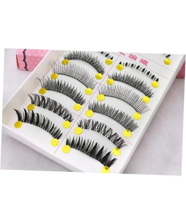Beavorty 10 Pairs natural eyelashes fake lashes cross eyelashes fake eyelash false eyelash Japanese - Buy Online on SooperMarket.com