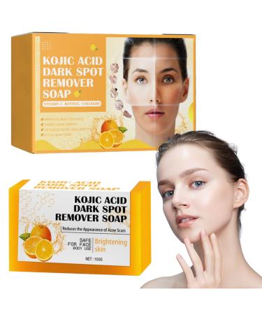 Kojic Acid Soap Kojic Soap Bar Skin Lightening Soap Bath Soap Fades Age Spots Freckles Revitalize and Moisturizing Cleansing Soap for Dark Spots Uneven Skin Tone