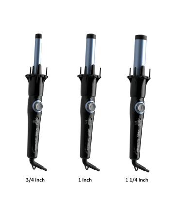 KISS Professional Blue Instawave Automatic Curling Iron - 1.1 Inch with Heat Resistant Pouch | Shop Internationally - Buy Online on SooperMarket.com