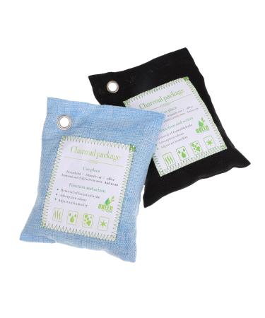minkissy 2 Pack Charcoal Bags Car Odor Removal Vehicle Charcoal Bags Odor Absorber For Home Natural Freshener