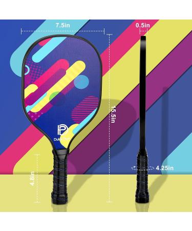 DULCE DOM Pickleball Paddles Set - USAPA Approved, Fiberglass Surface Racket with Balls & Bag, Ideal Training Equipment for Men & Women - Buy Online on SooperMarket.com