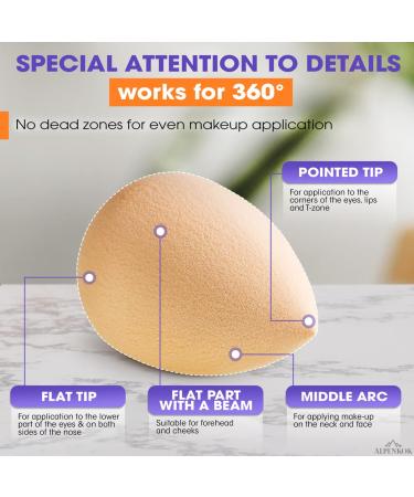 Latex-Free Soft Beauty Blender Sponge for Makeup | Liquid Foundation & Powder Puff | Beauty Products - Buy Online on SooperMarket.com