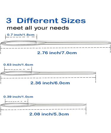 Large-Eye Blunt Needles - Stainless Steel Yarn Knitting Sewing Crafting Weaving Needles (9 Pieces) - Buy Online on SooperMarket.com