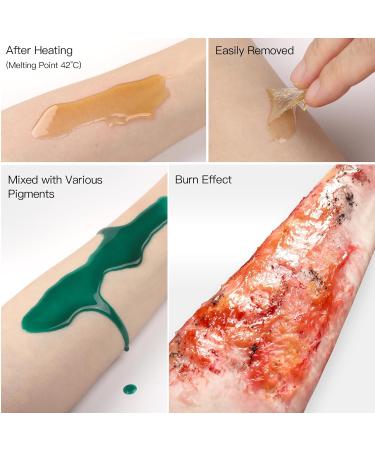 Buy Halloween SFX Makeup 3-D Gel | Professional Special Effects Gelatin for Wounds Scars & Prosthetics | Ideal for Stage Screen & Cosplay - Buy Online on SooperMarket.com