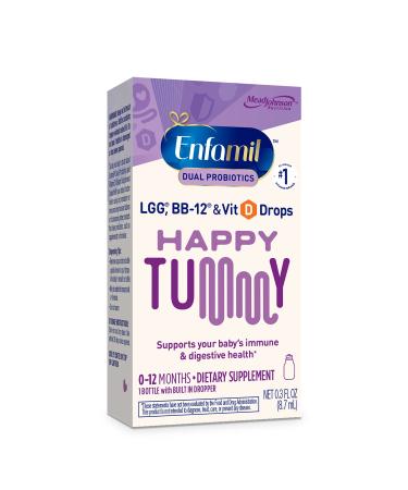 Enfamil Breastfed Infant Probiotics & Vitamin D Dual Probiotics, 8.7mL Infant with D Pack of 1