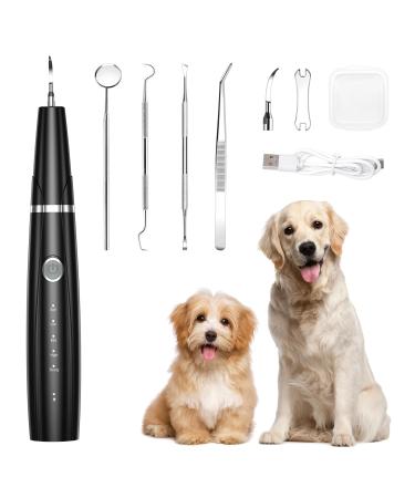 Ankilo Newest Dog Teeth Cleaning Kit USB Charging Pet Ultrasonic Tooth Cleaner 5 Modes Dog Tooth Tartar Remover Automatic Identification of Gums Ipx6 Waterproof Dog Teeth Cleaning for Pets