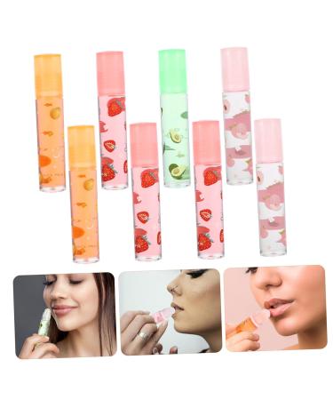 Buy 8pcs Fruit-Flavored Organic Lip Balm & Lip Oil Set | Moisturizing Lip Gloss - International Shipping Available - Buy Online on SooperMarket.com