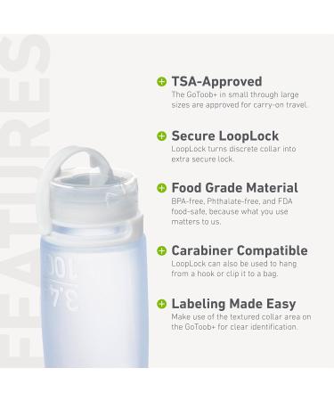 humangear GoToob+ Large 100ml GoToob+ Travel Bottle with locking cap - Large 100ml - Clear Large - Buy Online on SooperMarket.com