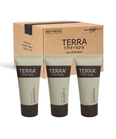 Terra Pure | Therapy Shampoo | Amenities for Hotel Motel AirBnB VRBO | Travel Size Hotel Toiletries | 1 oz Flip Cap (Case of 300)