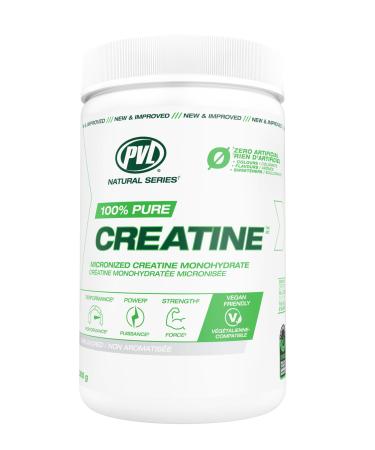PVL 100% Pure Creatine - Creatine Monohydrate Micronized Powder - Creatine Powder Supplement for enhanced high-intensity performance - 300 g - Unflavoured 60 Servings (Pack of 1)