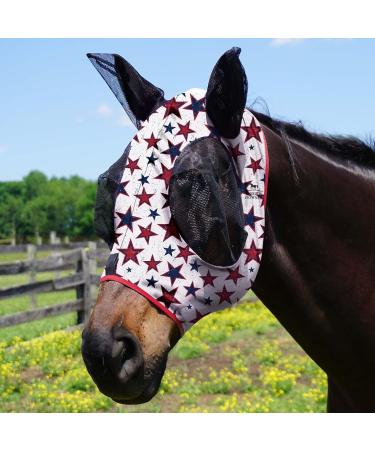 Harrison Howard Stretchable UV Protection Fly Mask - Breathable with Mesh Eye Opening & Ventilated Ear Protection - Extra-Full Size for Optimal Comfort - Buy Online on SooperMarket.com