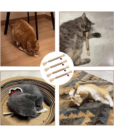 Tsathoggua 4 pcs Matatabi Silvervine Chew Sticks Natural Cat Chew Toy Catnip Toy for Cats Cat Sticks Cat Teeth Nip Cat Teeth Cleaning Kitty Dental Chew Stick Kitten Teething and Stress Release - Buy Online on SooperMarket.com