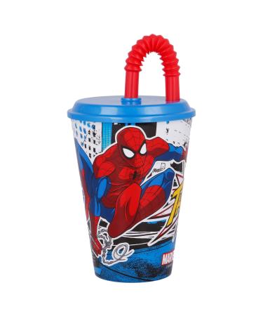 STOR EASY CANE GLASS 430 ML SPIDERMAN STREETS