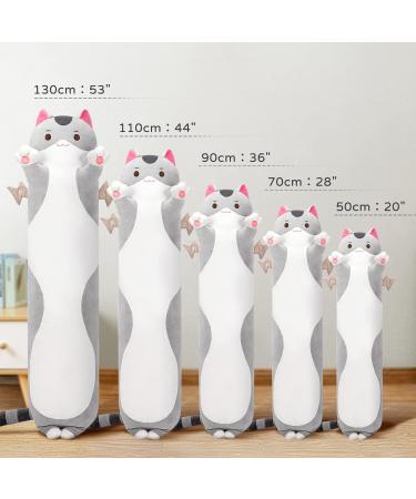 Mewaii 20inch Gray Cat Plush Pillow - Cute Stuffed Animal Squishy Toy for Kids - Buy Online on SooperMarket.com
