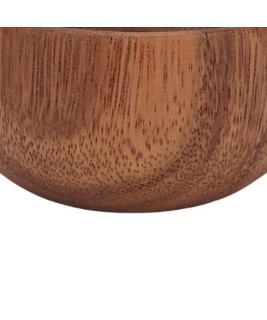 Large Capacity Wooden Shaving Soap Bowl - Portable Shaving Foam Mug for Men & Barber Shops - Buy Online on SooperMarket.com