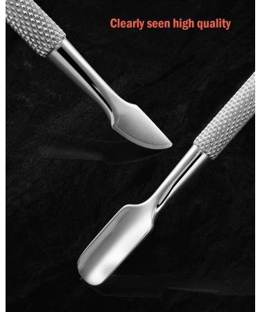 Bezox Nail Shaver & Polish Scraper - Professional 2-in-1 Double-Sided Nail Slide & Stainless Steel Sub-Nail Cleaner - Buy Online on SooperMarket.com