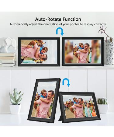 FRAMEO 10.5 Smart WiFi Digital Photo Frame with Touch Screen, Auto-Rotate, 32GB Storage - Share Moments Instantly via Frameo App | FHD IPS LCD Display - Buy Online on SooperMarket.com