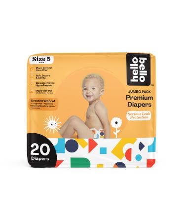 Hello Bello Baby Diapers - Size 5 - Building Blocks - Pack of 20 Building Blocks 1 Count (Pack of 20)