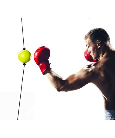 Boxing Reflex Ball for Hand Eye Coordination, Boxing Equipment for Training at Home, Double End Punching Ball, Workout for Adults & Kids Indoor, No Hammer for Installing, Anxiety Stress Relief. ball set