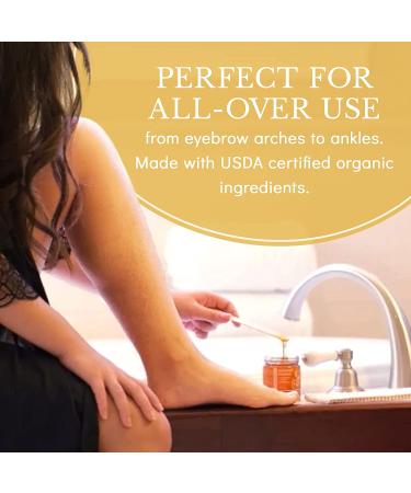 MOOM Organic Hair Remover Kit - All-Natural Glaze for Whole Body, Underarm, and Bikini Hair Removal - Infused with Tea Tree Oil - Ideal for Sensitive Skin - 6oz - Buy Online on SooperMarket.com