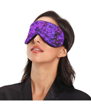 Haskirky Light Blocking Eye Mask for Adults - Adjustable & Comfortable for Travel, Yoga, Meditation - Spring Lilac Purple - Buy Online on SooperMarket.com