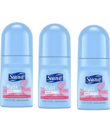 Suave 24 Hour Protection Roll-On Anti-Perspirant & Deodorant for Women - Powder - 2.7 oz (3 pk) - Buy Online on SooperMarket.com