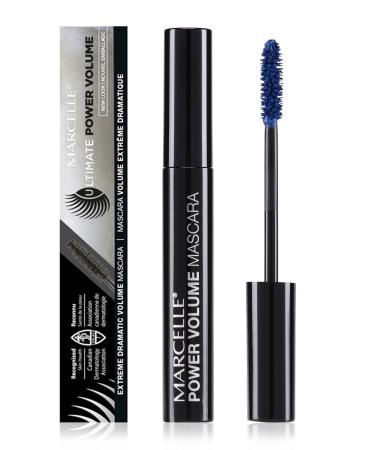 Marcelle Power Volume Mascara  Navy  Hypoallergenic and Fragrance-Free  8.5 mL