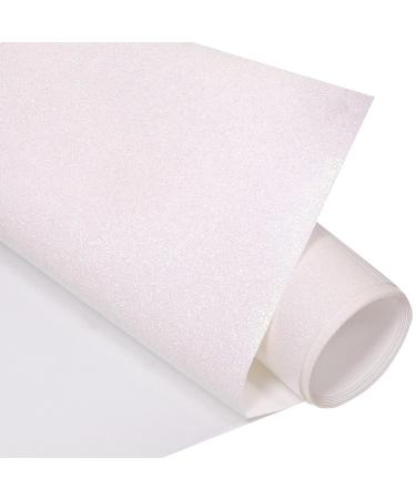 VINYL FROG Glitter HTV Vinyl Heat Transfer Vinyl Roll 12 x 5ft Colorful White Iron on Vinyl Glitter Heat Press Vinyl for T-Shirts Works with All Cutter Machine Colorful White 12 x 5ft