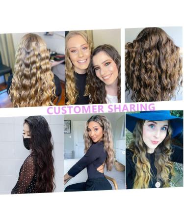 3 Barrel Curling Iron 25mm Crimper with Adjustable Temperature | Fast Heating Ceramic Tourmaline Curling Wand | Includes Heat Resistant Glove - Black - Buy Online on SooperMarket.com