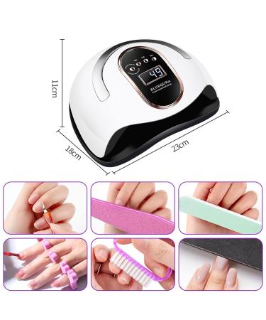 Professional UV LED Nail Dryer Lamp - 72W with 4 Timers | Fast Drying for All Gel Nails - International Shipping Available - Buy Online on SooperMarket.com