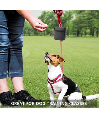 AEMIAO Dog Treat Pouch - Small Magnetic Closure Training Bag for Pet Puppy Walking - Includes Carabiner - Grey - Buy Online on SooperMarket.com