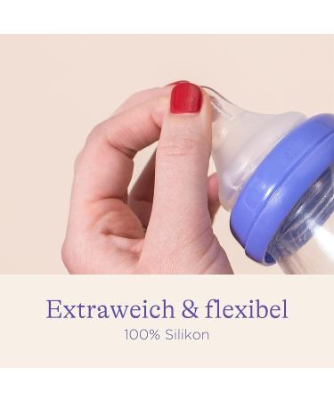 Lansinoh Glass Baby Bottle with NaturalWave Teat Size M - 240 ml | Durable Safe & BPA-Free - Best for Baby Feeding - Buy Online on SooperMarket.com