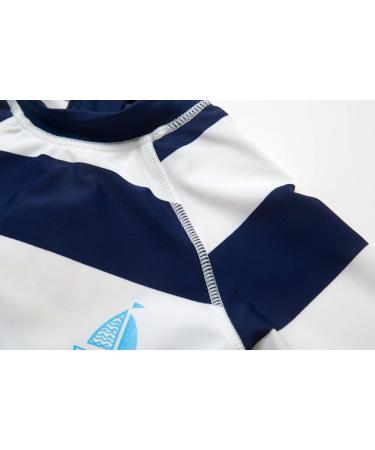 Bonverano Baby Boys Swimsuit/Sunsuit UPF 50+ Sun Protection with Sun Hat - Navy Stripe | 9 Months - Buy Online on SooperMarket.com