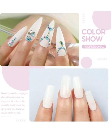 PEACECOLOR 8G White Acrylic Powder Professional Acrylic Nail Powder Long Lasting for Extension Nail Art Acrylic Nail Supplies Sets for Nails Beginners Home DIY Use color 156 - Buy Online on SooperMarket.com