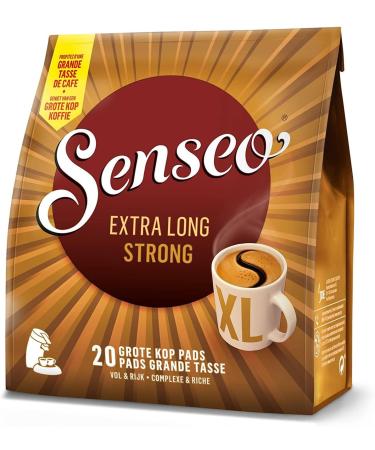5 x Senseo Extra Long Strong Mug Size 20 Pads (100 Pods) Dark Roast
