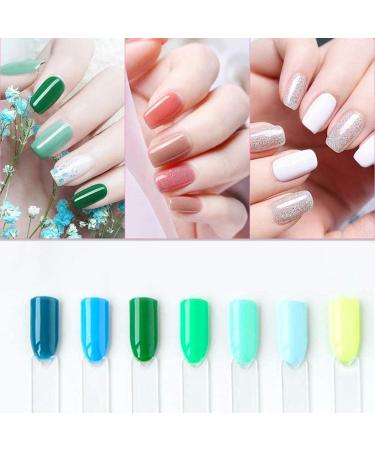 Pack of 50 Transparent Nail Polish Display Color Fields for Nail Studios - Perfect for Salon Organization - Buy Online on SooperMarket.com